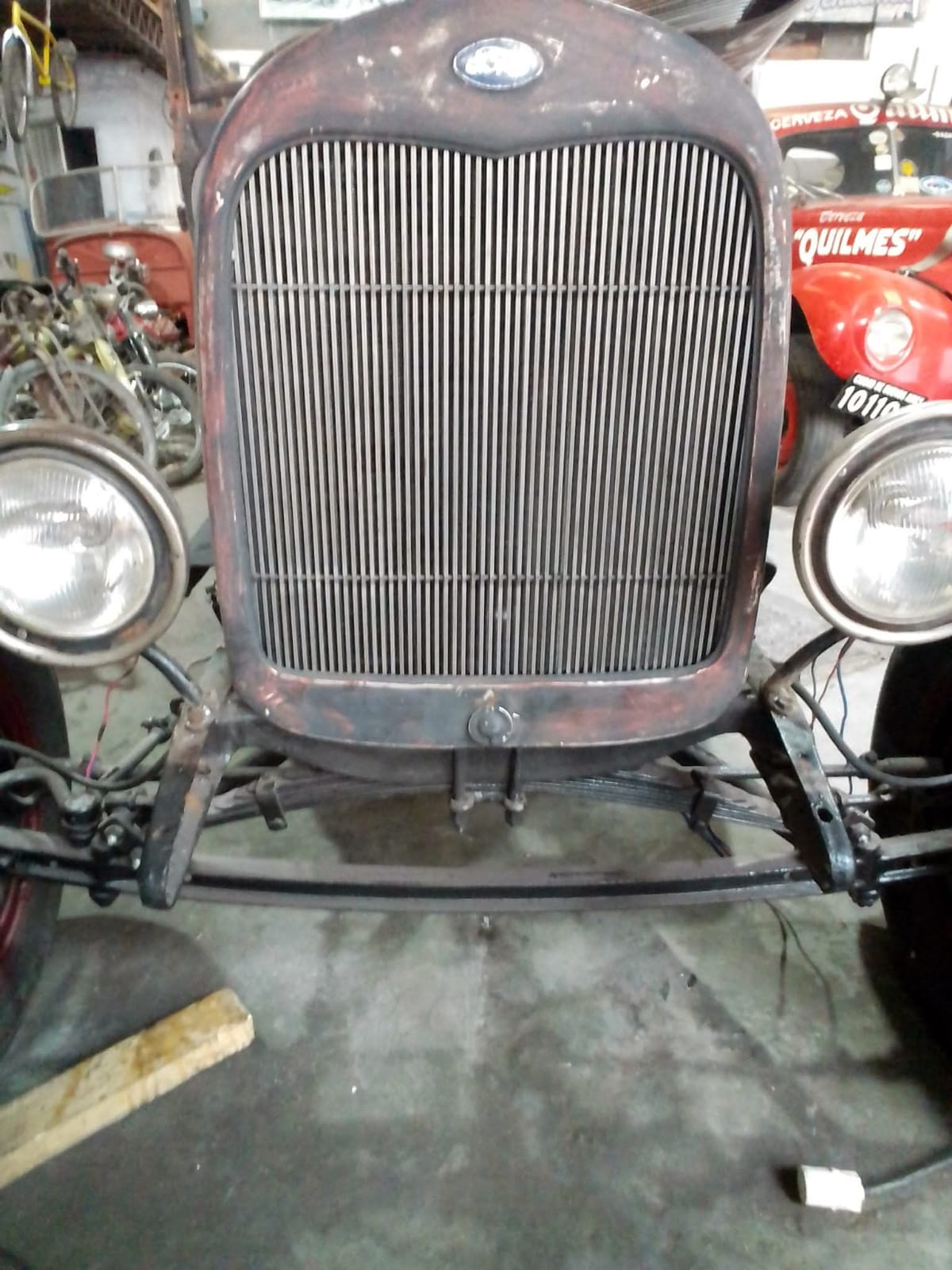 Conjunto de suspensión y eje cromado